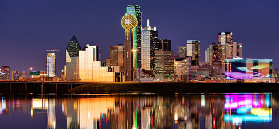 Downtown Dallas Skyline at night | Bellhop