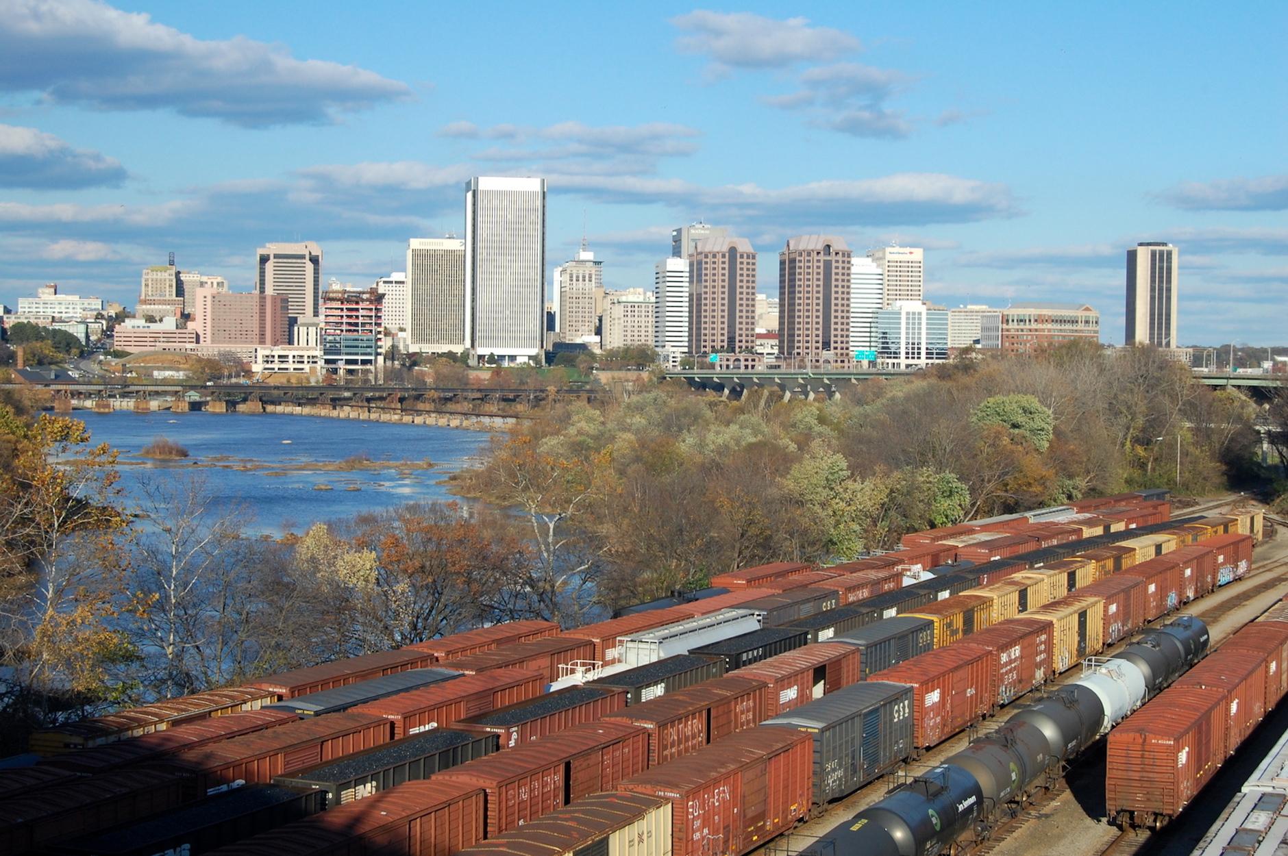 RIchmond Skyline from South of the James River | Bellhop Movers